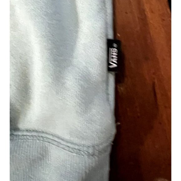 Vans Versa pale green logo hoodie unisex size Small front pocket - Picture 7 of 9